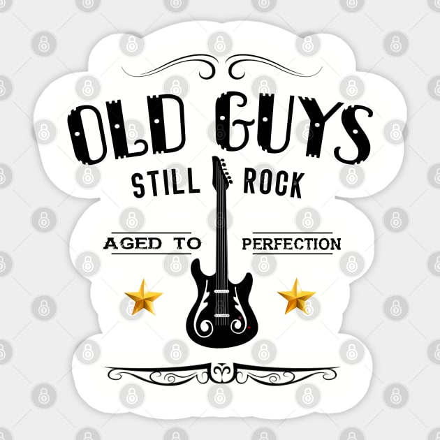 Old guys still rock Sticker by NotoriousMedia